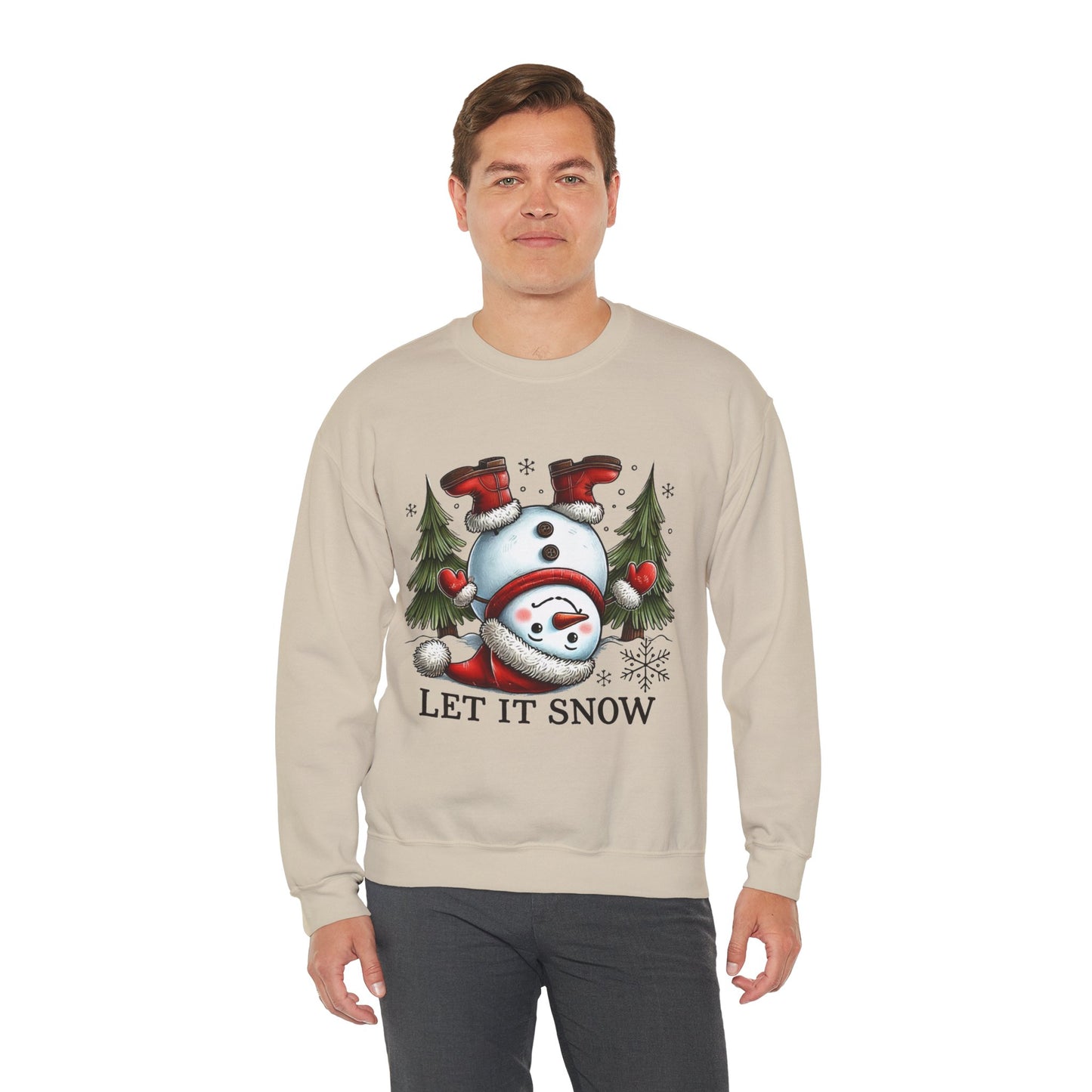 Let It Snow Snowman Sweatshirt – Cozy Winter Style for Snow Lovers