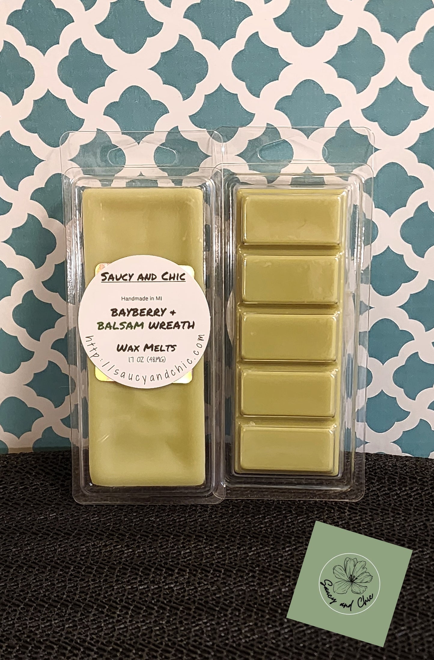 Bayberry & Balsam Wreath Wax Melt – Cozy Holiday Aroma for Your Home