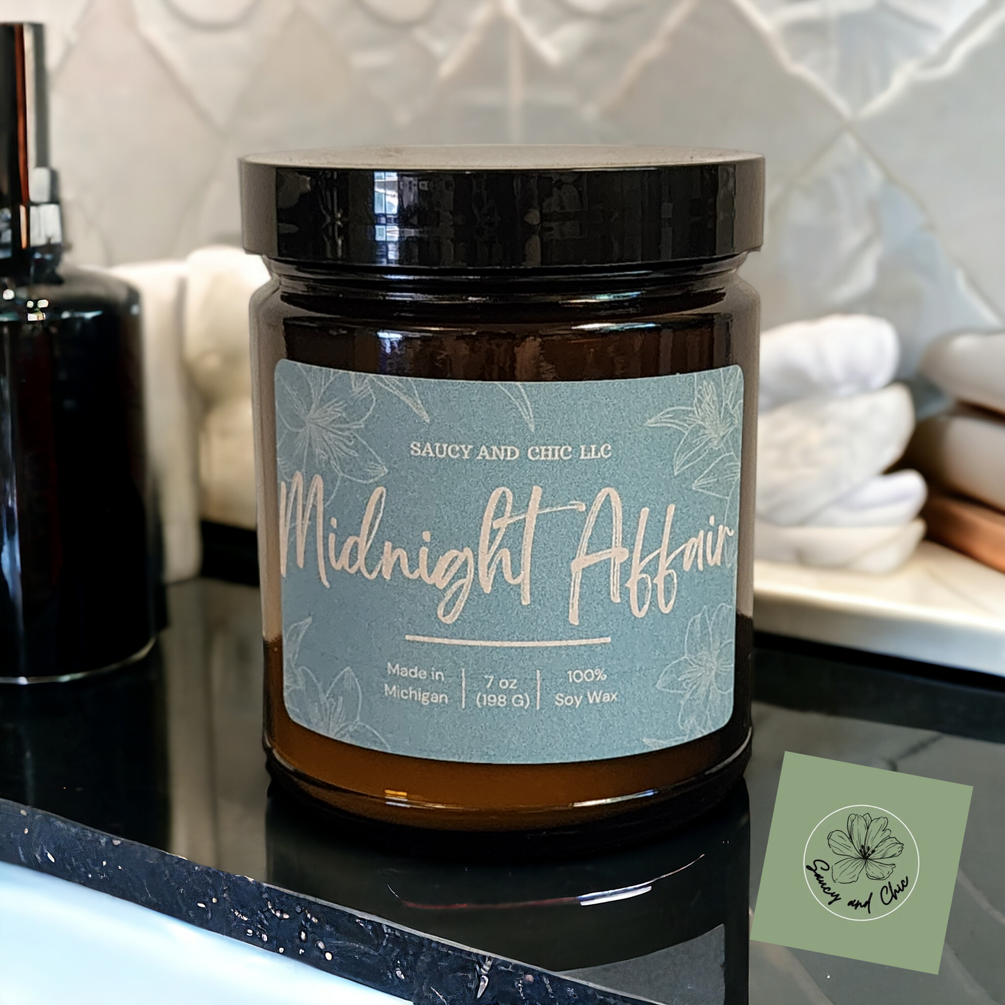 Midnight Affair Scented Candle - Saucy and Chic