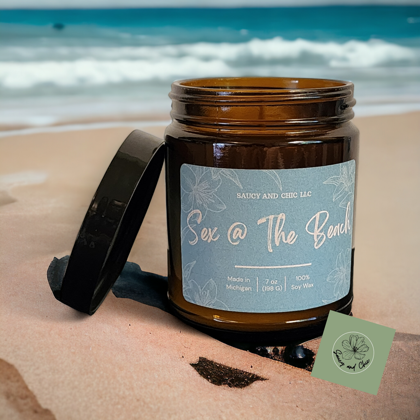 Sex @The Beach Scented Candle - Saucy and Chic