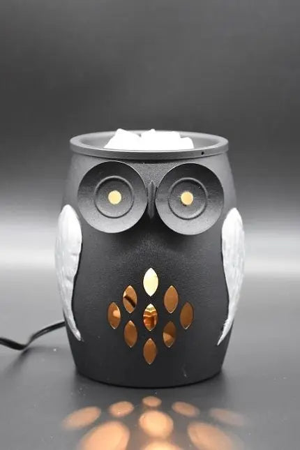 Owl Wax Melt Warmer | Decorative Electric Candle & Wax Melt Burner | Cute Night Light Style Home Fragrance Warmer | Cozy Room Decor