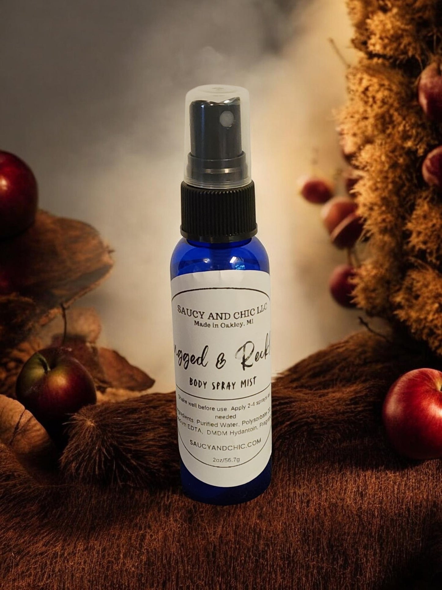 Rugged & Reckless Body Mist | Dark Fruit, Woods & Suede Fragrance Spray