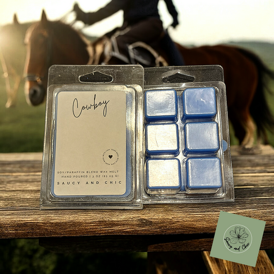 Cowboy Wax Melt: Saddle Up with a Bold and Rustic Fragrance - Saucy and Chic