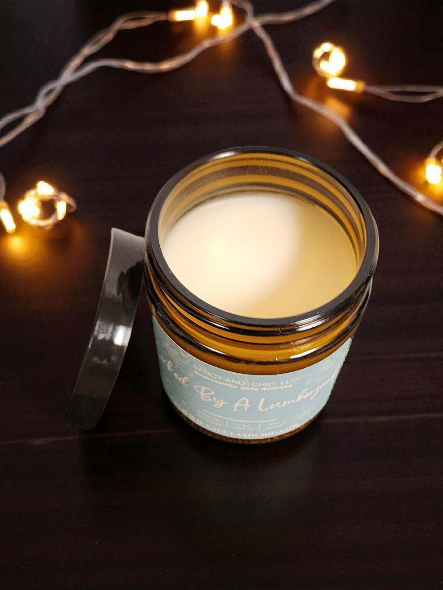 Licked by a Lumberjack Wickless Candle | Woodsy Cozy Masculine Home Fragrance