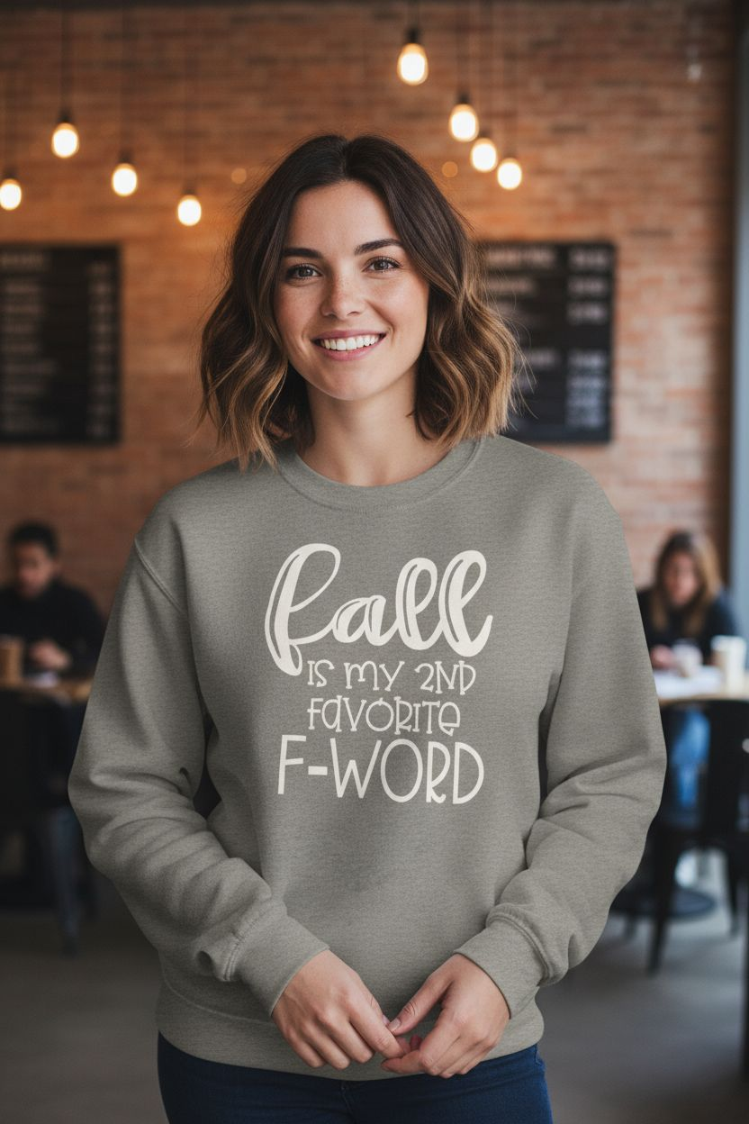 Fall Is My Second Favorite F Word Sweatshirt – Funny Autumn Pullover - Saucy and Chic