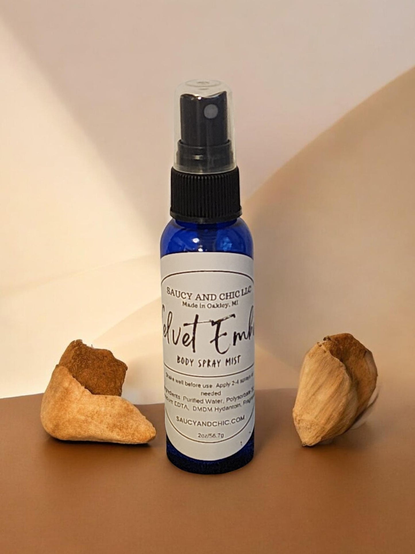 Velvet Ember Body Mist | Warm Cardamom & Sandalwood Fragrance Spray