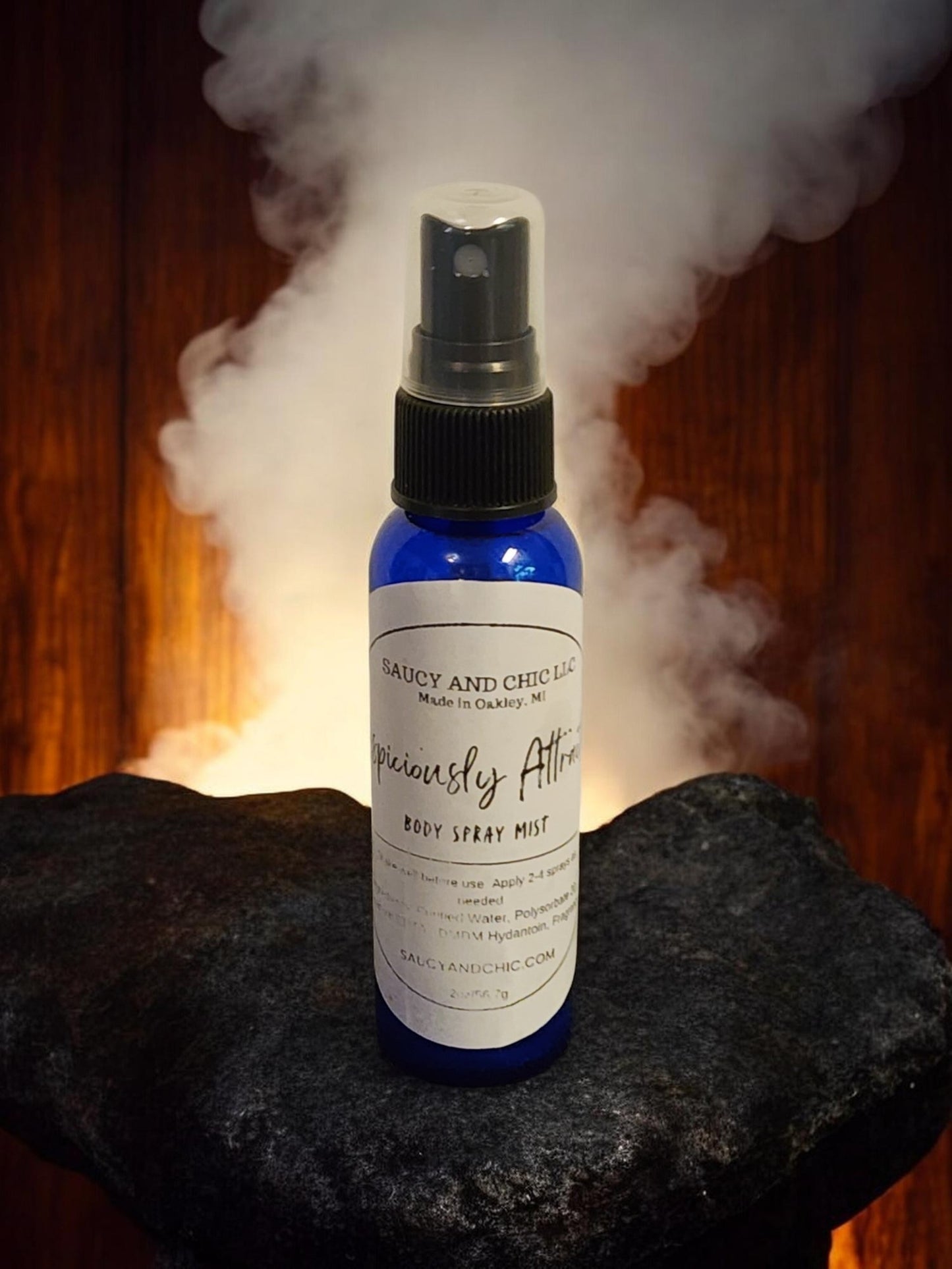 Suspiciously Attractive Body Mist | Warm, Woodsy & Seductive Fragrance Spray