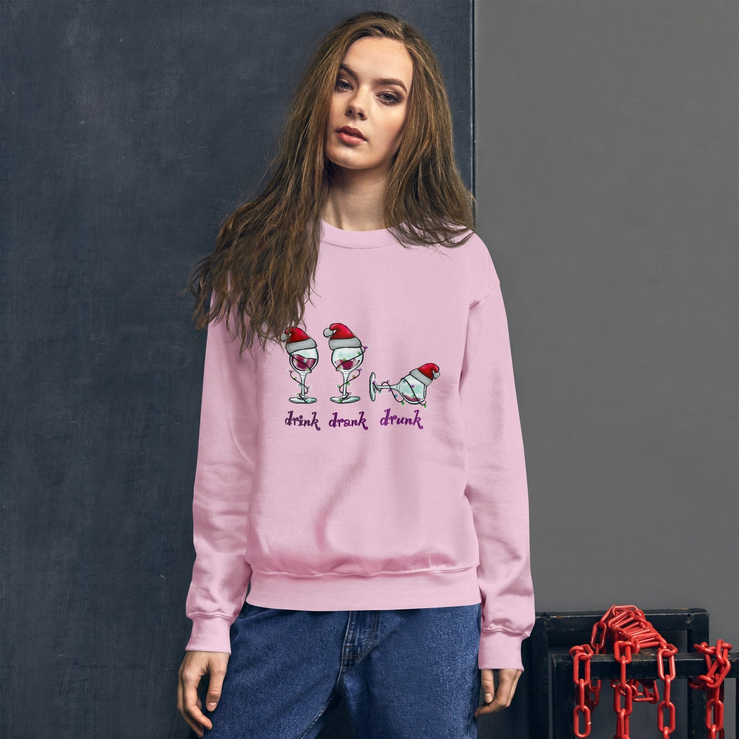 Drink drank drunk sweatshirt - Saucy and Chic