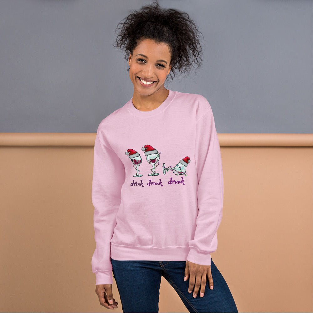 Drink drank drunk sweatshirt - Saucy and Chic