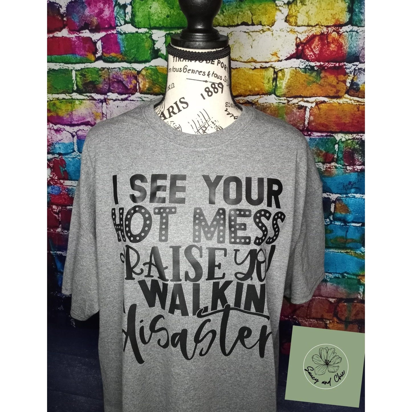 I see your hot mess - Saucy and Chic