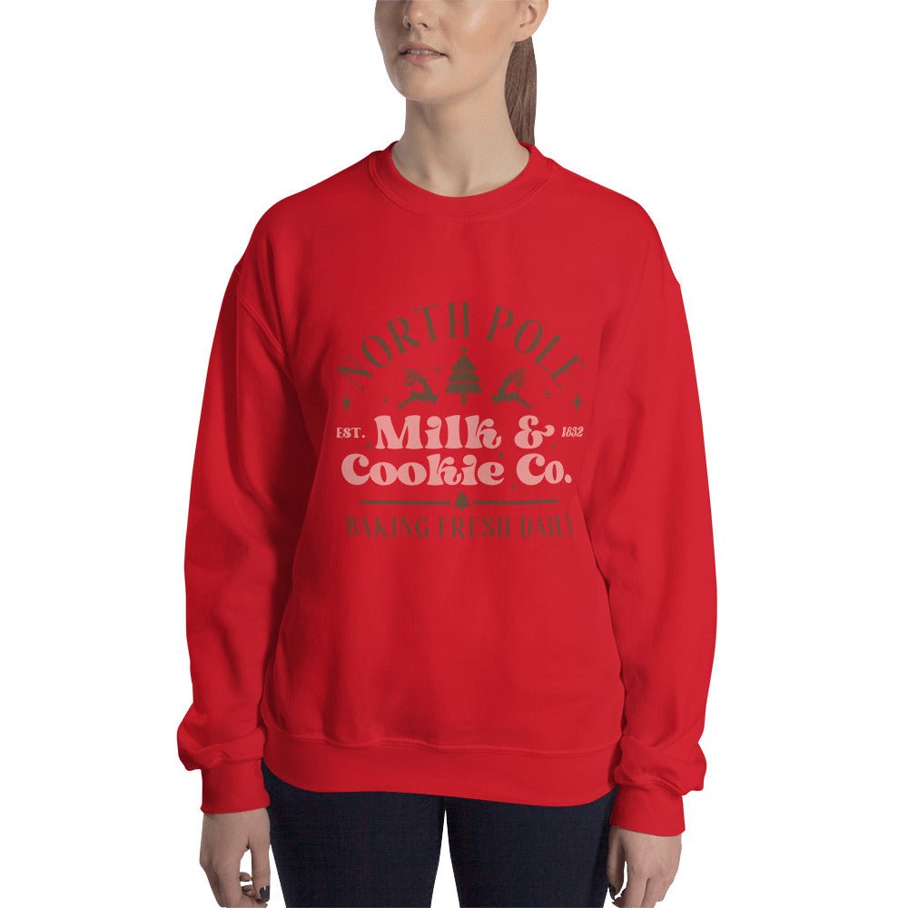 North pole milk and cookie co sweatshirt - Saucy and Chic