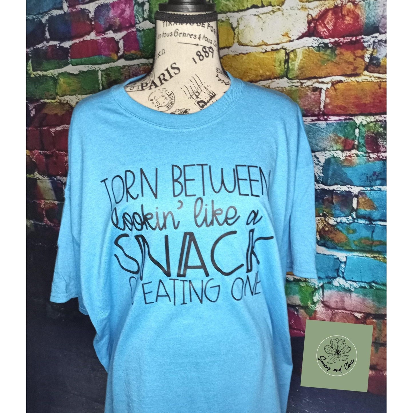 Torn between looking like a snack - Saucy and Chic