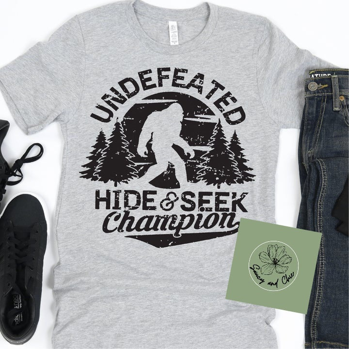 Undefeated Hide and Seek Champion - Saucy and Chic