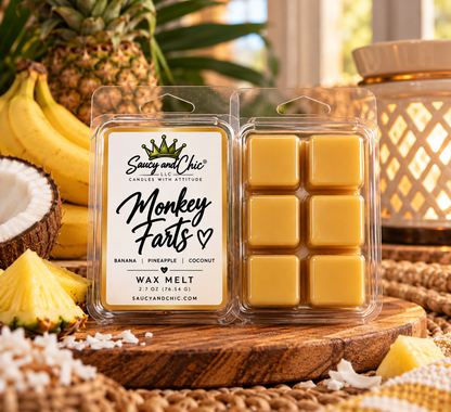 Monkey Farts Wax Melt – Fruity, Funky & Totally Bananas | Saucy & Chic