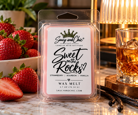 Sweet on the Rocks Wax Melts | Strawberry, Bourbon & Vanilla