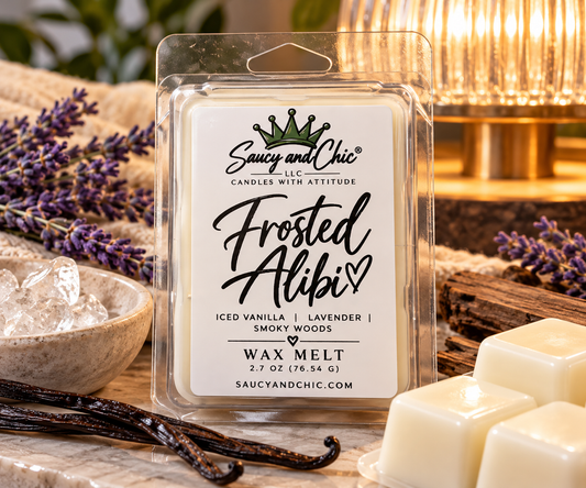 Frosted Alibi Wax Melts | Iced Vanilla Woods