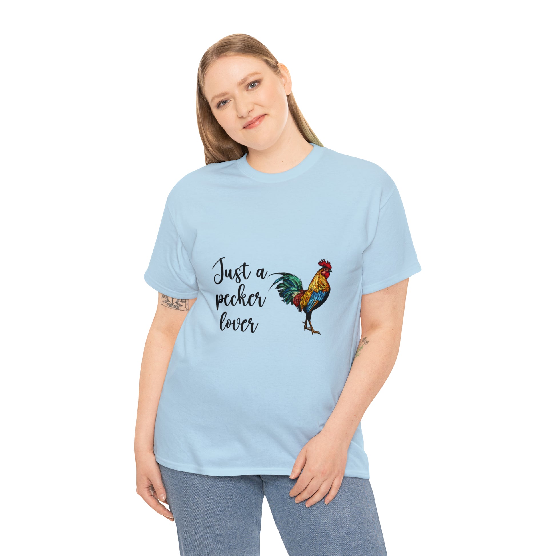 Just a Pecker Lover Unisex Heavy Cotton Tee - Saucy and Chic 