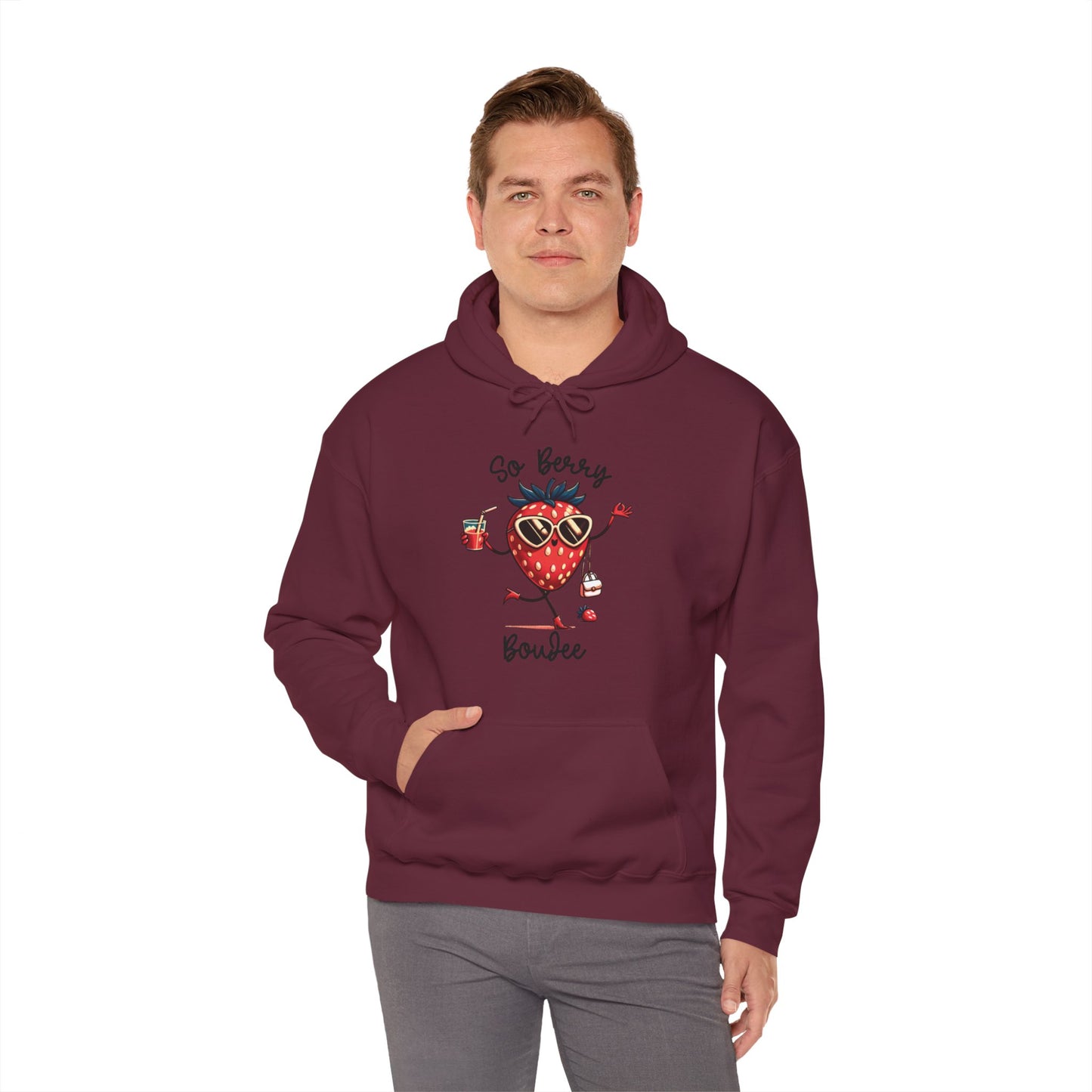 So Berry Boujee Unisex Heavy Blend™ Hooded Sweatshirt - Saucy and Chic 