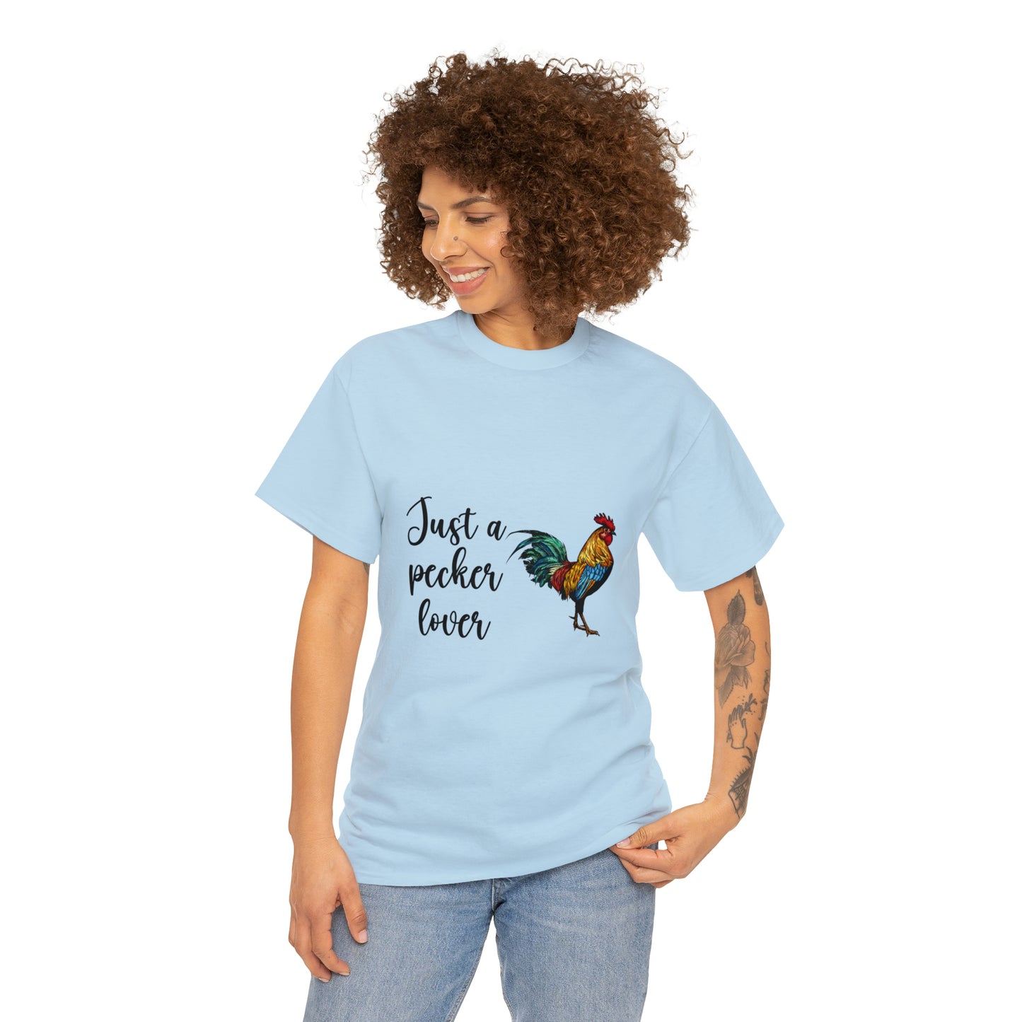 Just a Pecker Lover Unisex Heavy Cotton Tee - Saucy and Chic 