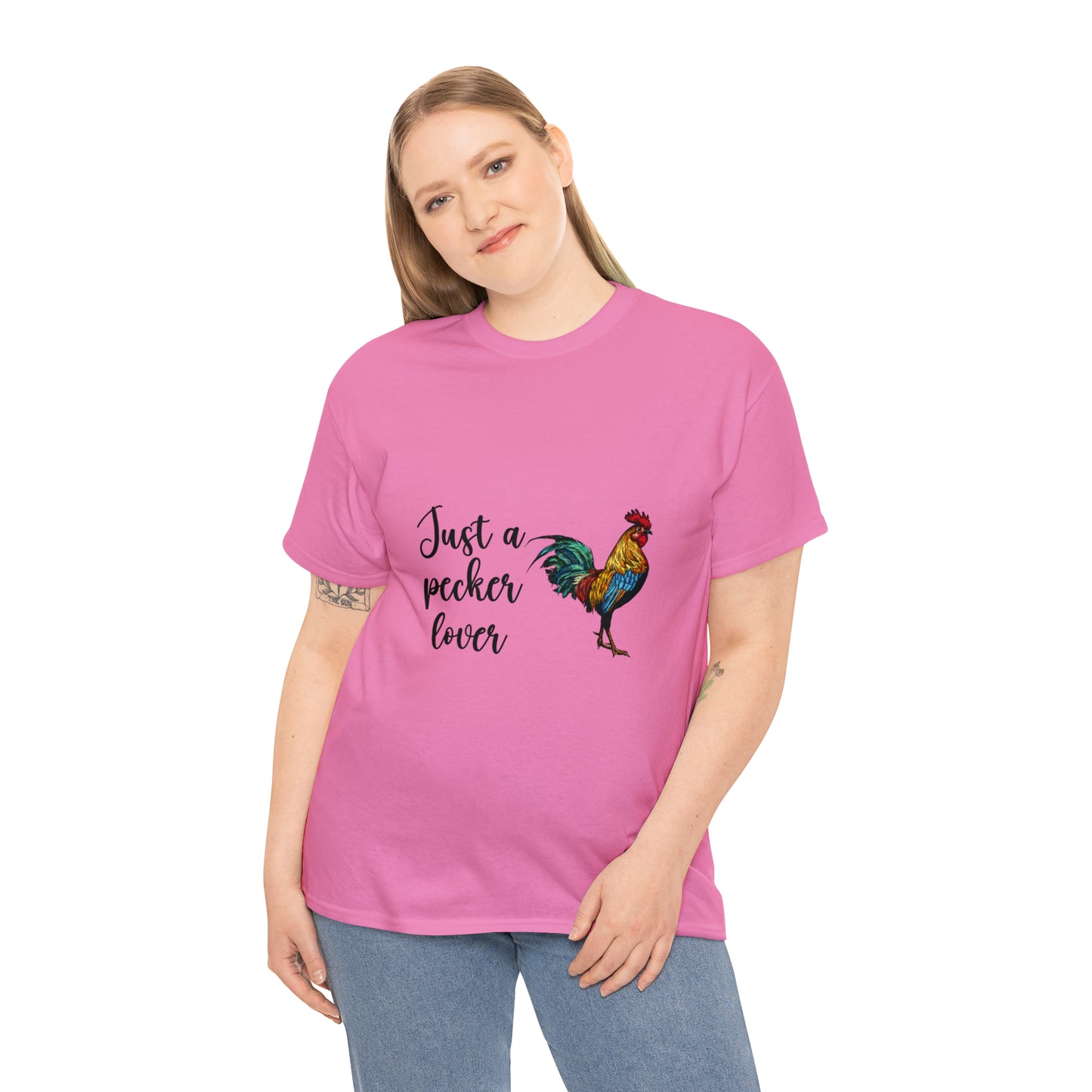 Just a Pecker Lover Unisex Heavy Cotton Tee - Saucy and Chic 