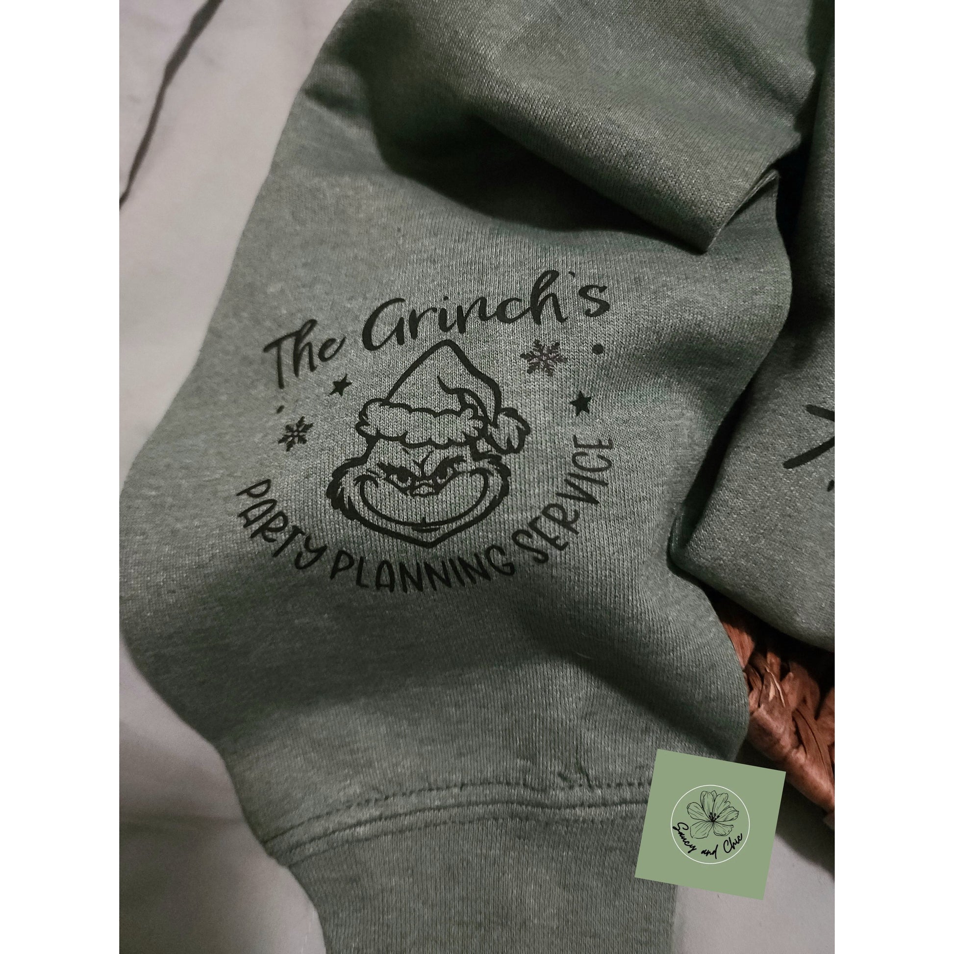 The green guy party planning services sweatshirt - Saucy and Chic 