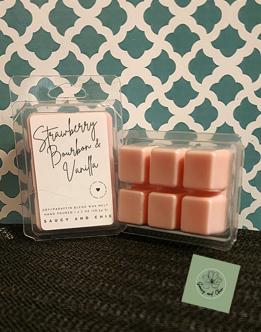 Strawberry, Bourbon, & Vanilla Wax Melt