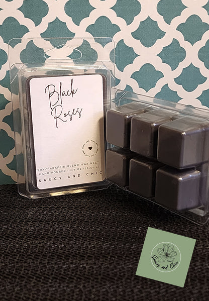 Black Roses Wax Melt – Dark, Velvety Floral Scent for a Bold Ambiance