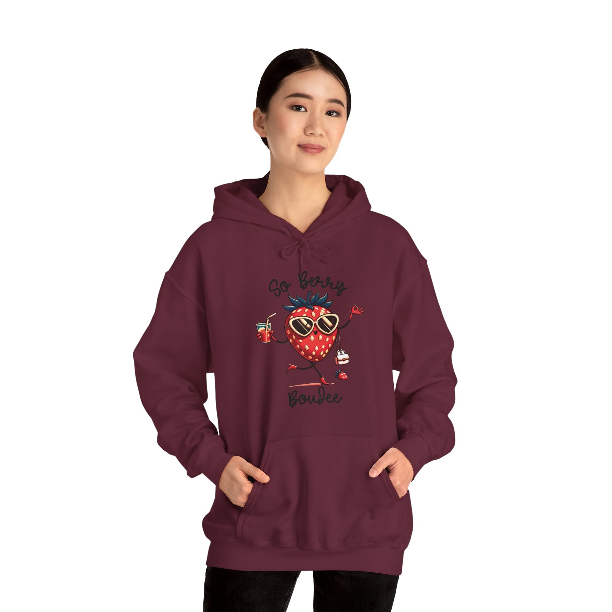 So Berry Boujee Unisex Heavy Blend™ Hooded Sweatshirt - Saucy and Chic 