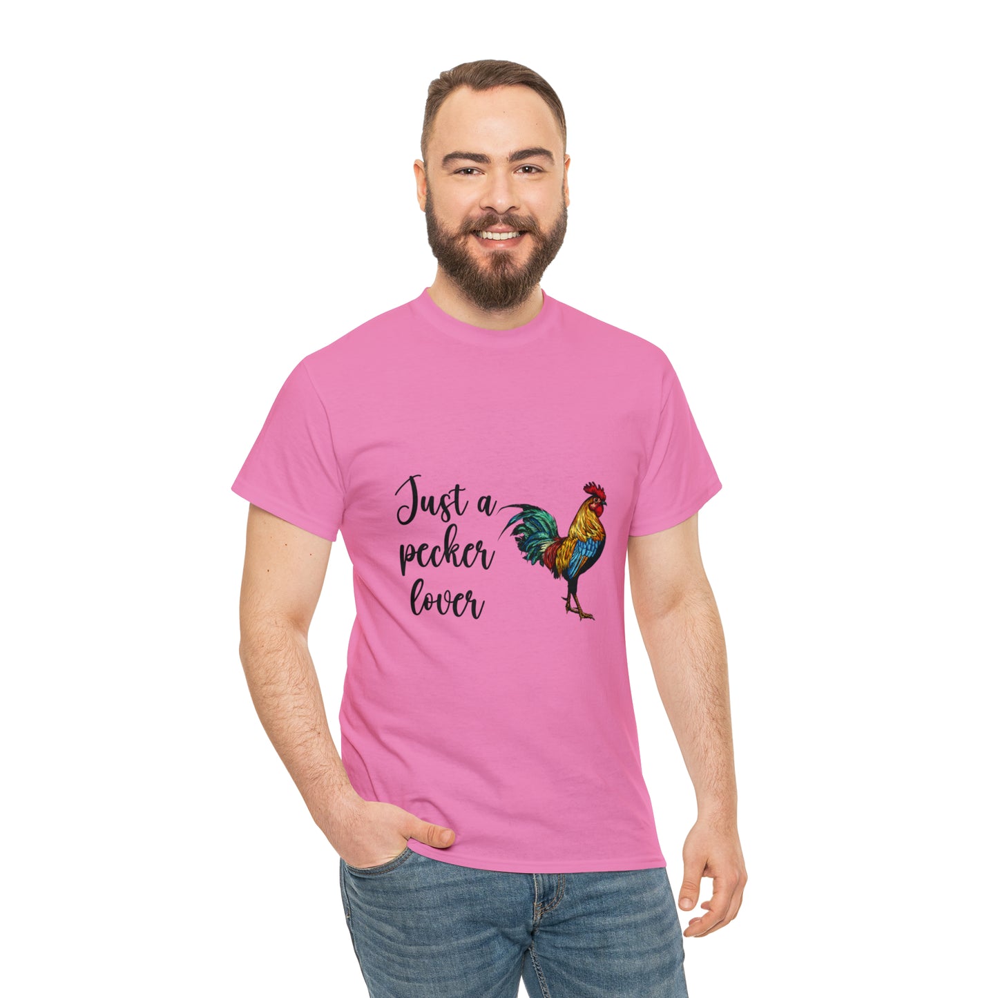 Just a Pecker Lover Unisex Heavy Cotton Tee - Saucy and Chic 