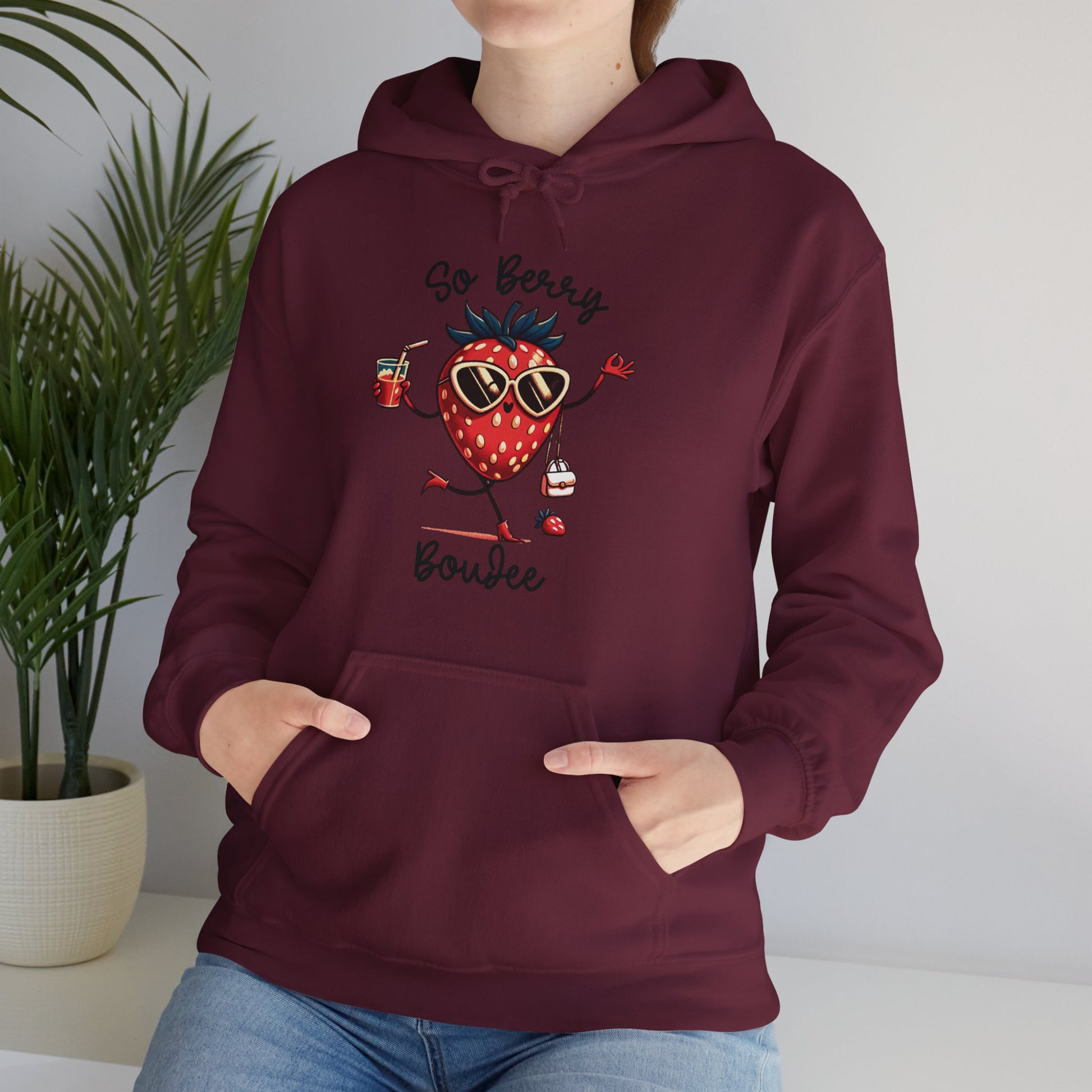 So Berry Boujee Unisex Heavy Blend™ Hooded Sweatshirt - Saucy and Chic 