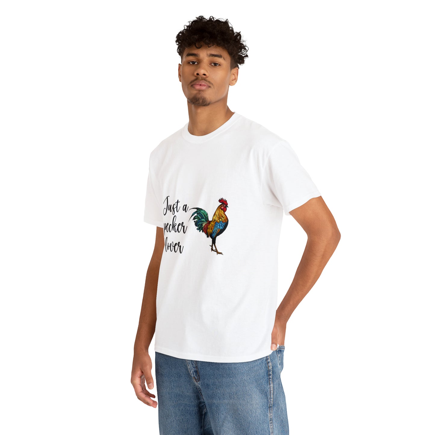 Just a Pecker Lover Unisex Heavy Cotton Tee - Saucy and Chic 