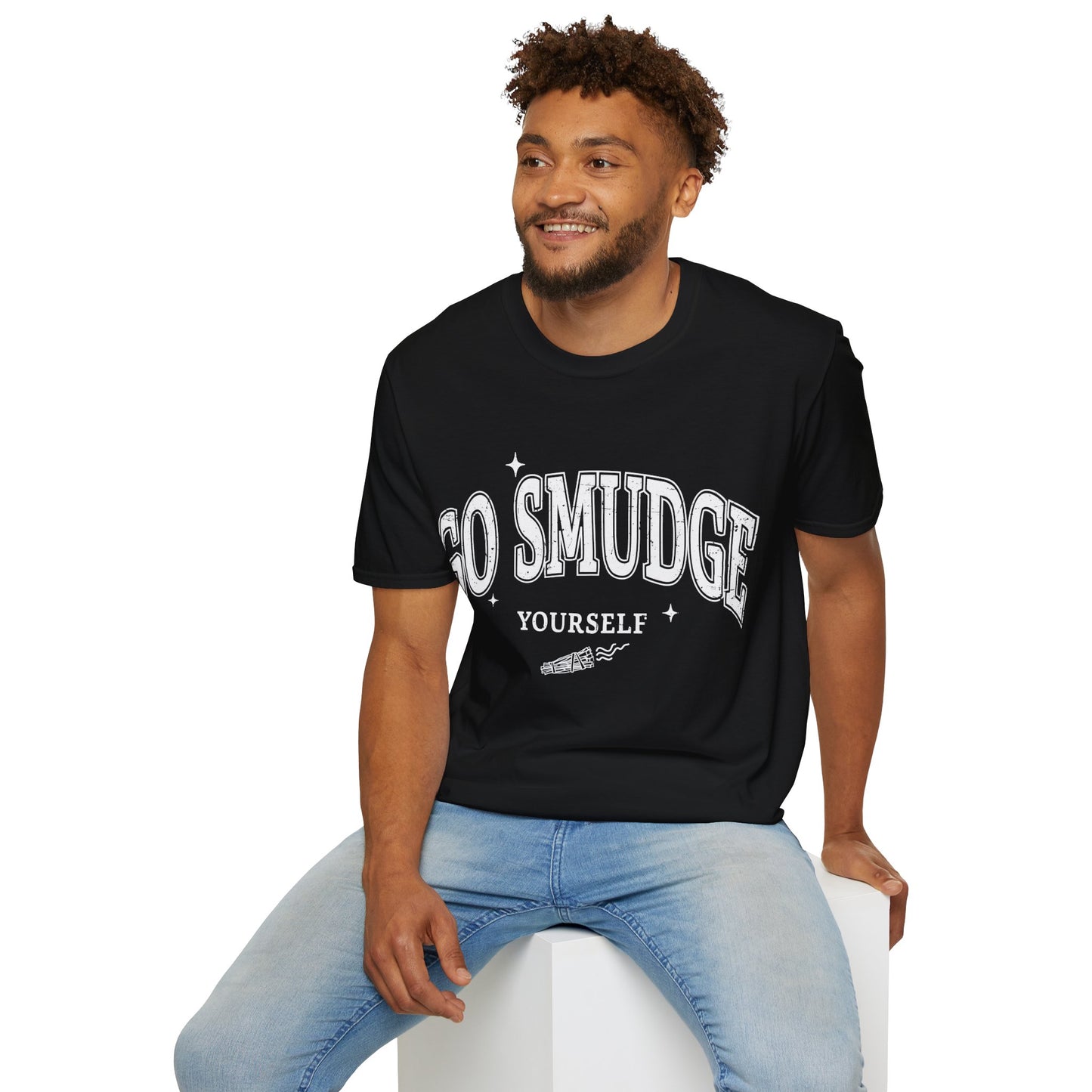 Go Smudge Yourself Unisex Softstyle T-Shirt - Saucy and Chic 