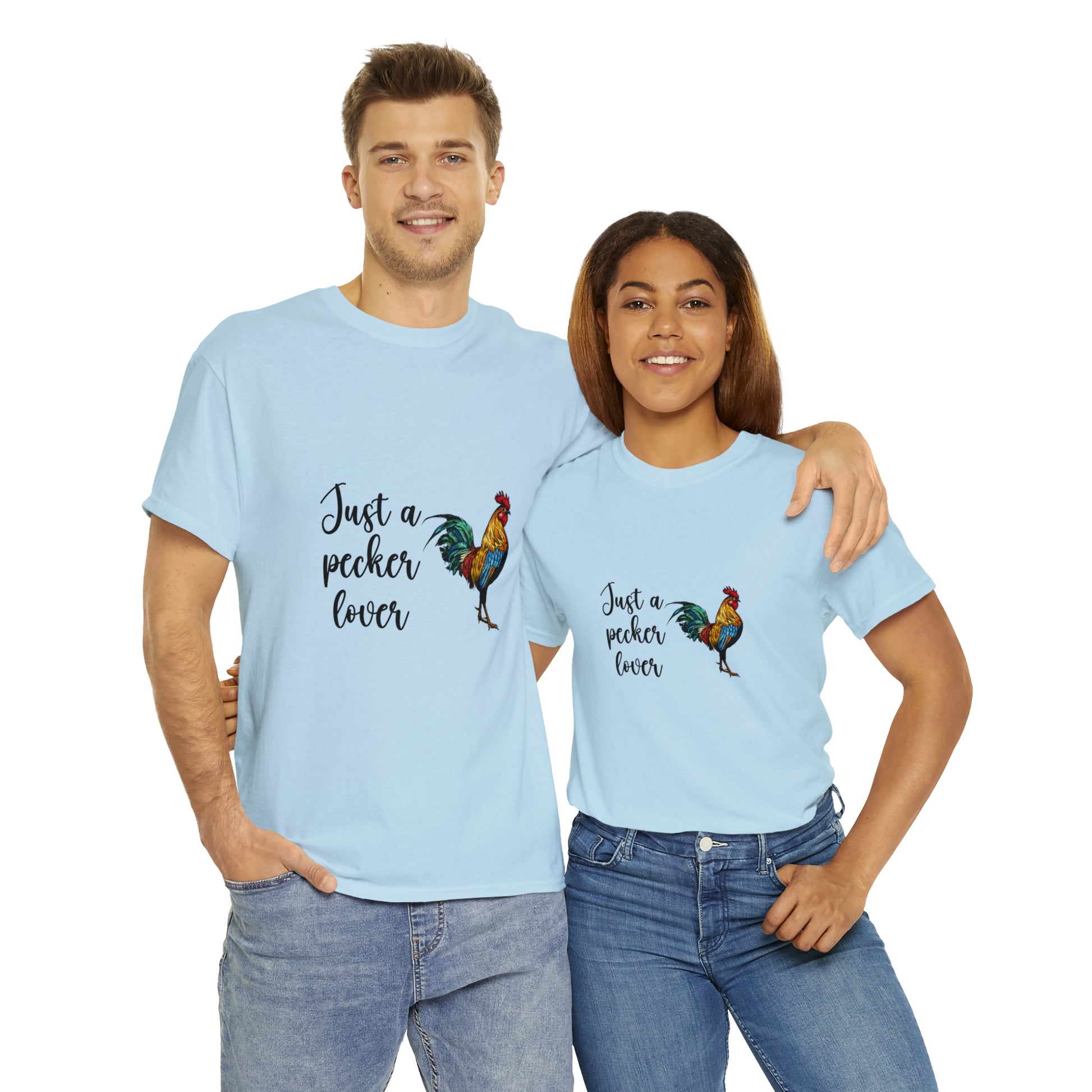 Just a Pecker Lover Unisex Heavy Cotton Tee - Saucy and Chic 