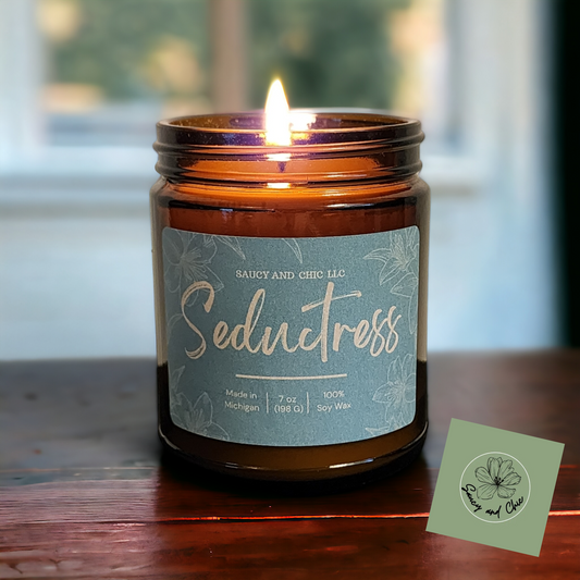 Seductress Scented Candle - Saucy and Chic 