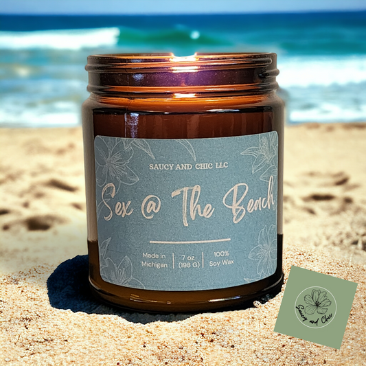 Sex @The Beach Scented Candle - Saucy and Chic 