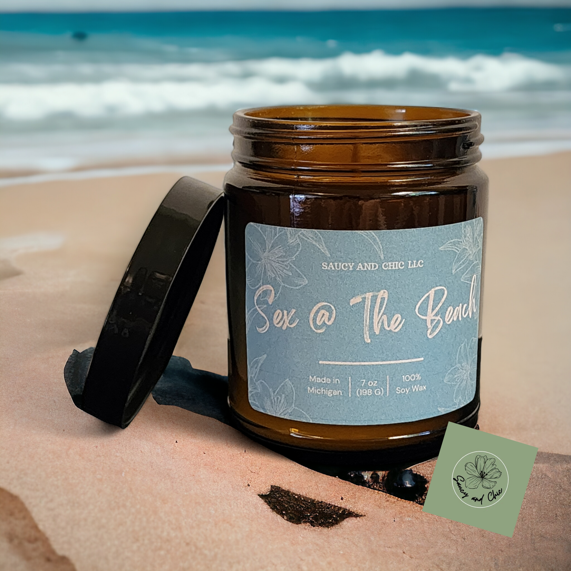 Sex @The Beach Scented Candle - Saucy and Chic 