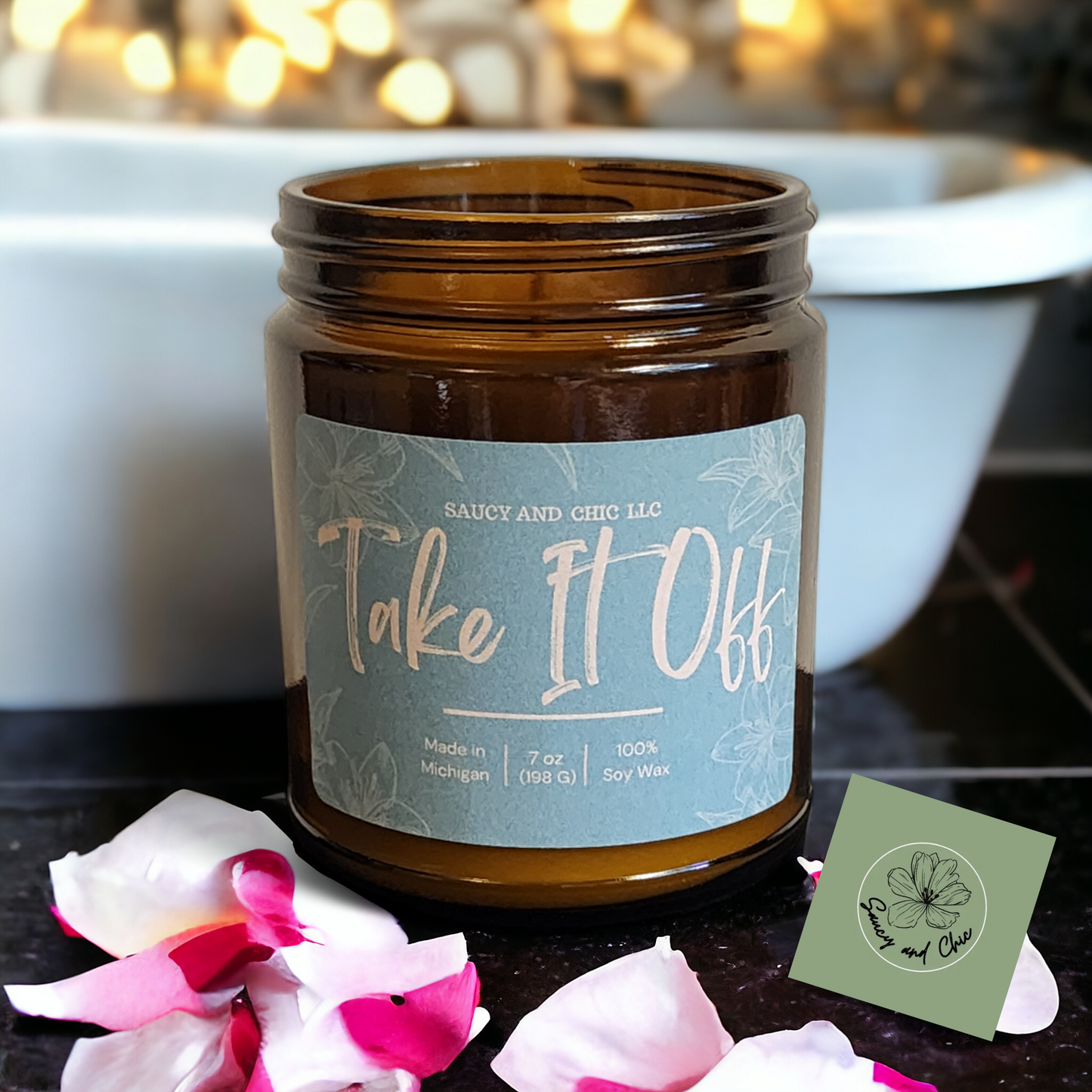 Take It off Scented Candle - Saucy and Chic 