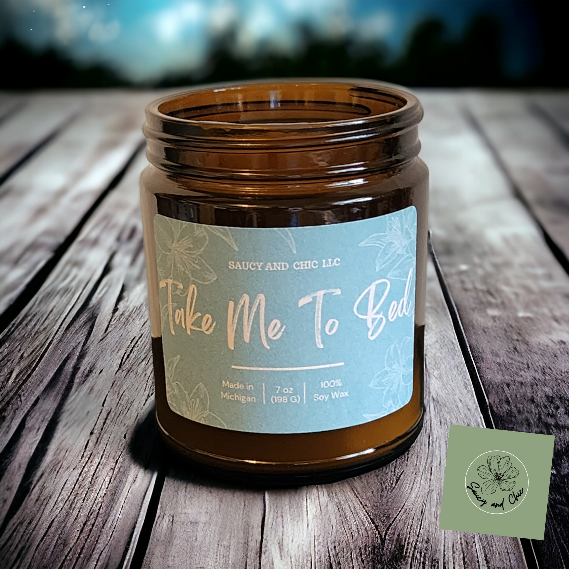 Take Me To Bed Scented Candle - Saucy and Chic 