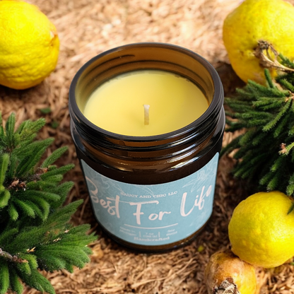 Zest for Life Candle: Citrus Blast for an Energized Day