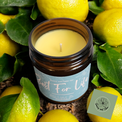 Zest for Life Candle: Citrus Blast for an Energized Day