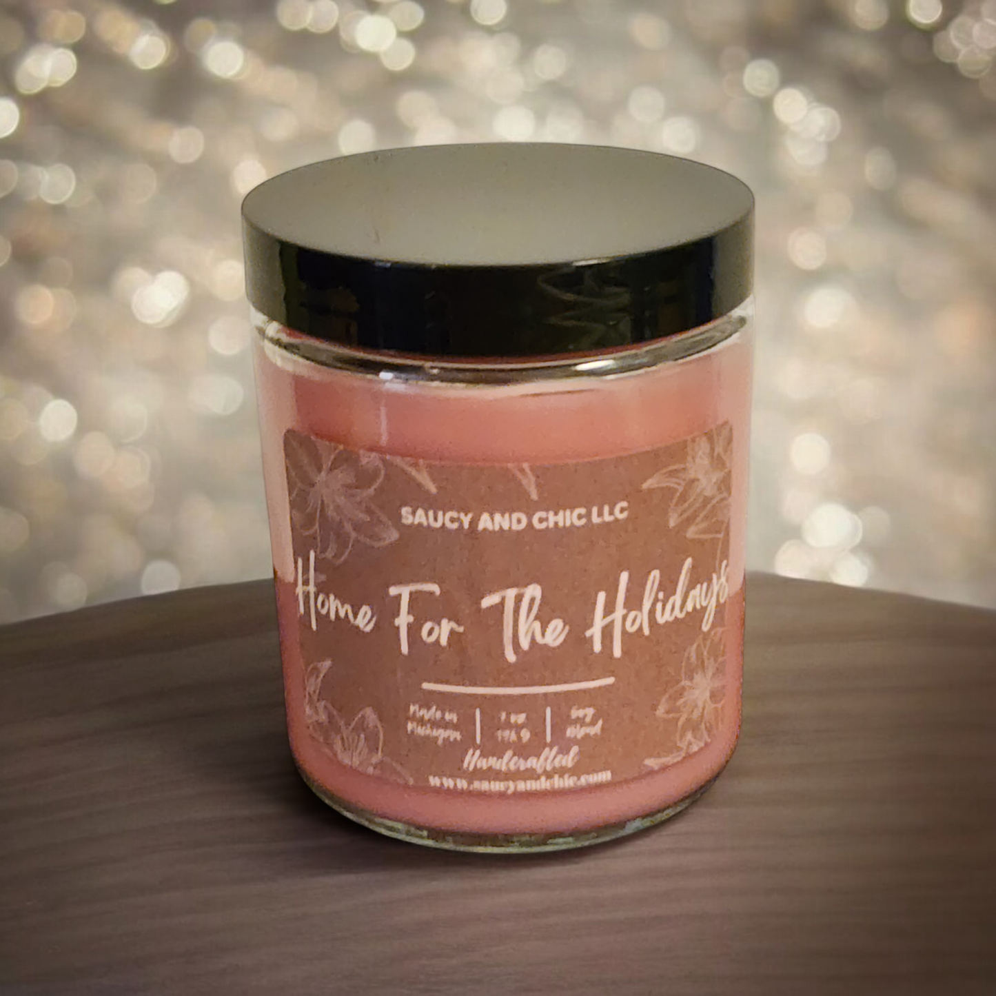 Home for the Holidays Wickless Candle – Embrace the Warmth of the Season | Saucy and Chic