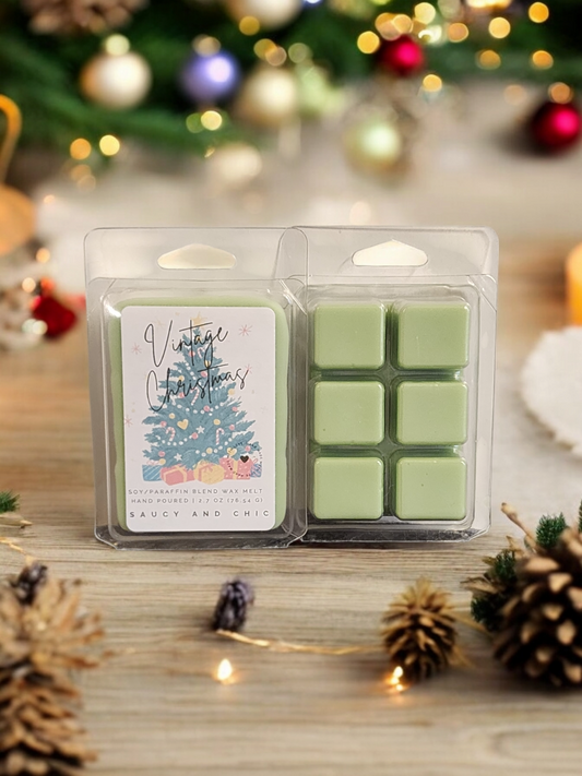 Vintage Christmas Wax Melt – Nostalgic Holiday Fragrance