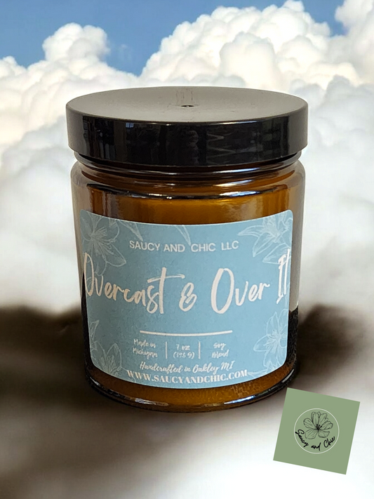 Overcast & Over It Wickless Candle – Moody Scent for Unbothered Vibes