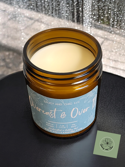 Overcast & Over It Wickless Candle – Moody Scent for Unbothered Vibes