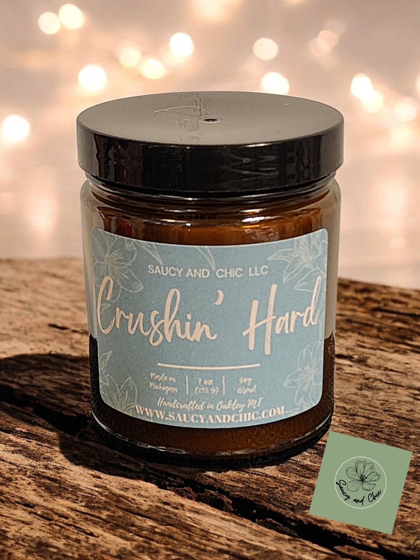 Crushin' Hard Wickless Candle – Sweet and Flirty Scent for Romantic Vibes