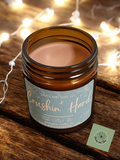 Crushin' Hard Wickless Candle – Sweet and Flirty Scent for Romantic Vibes