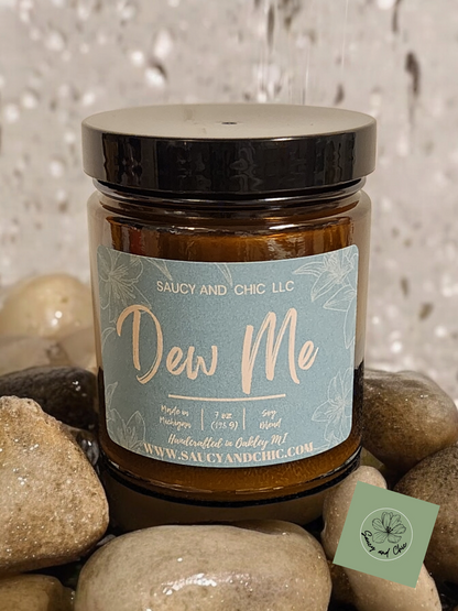 Dew Me Wickless Candle – Fresh, Invigorating, and Irresistibly Refreshing Scent