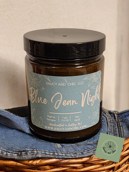 Blue Jean Night Wickless Candle – Cozy Denim-Inspired Scent for Relaxing Evenings