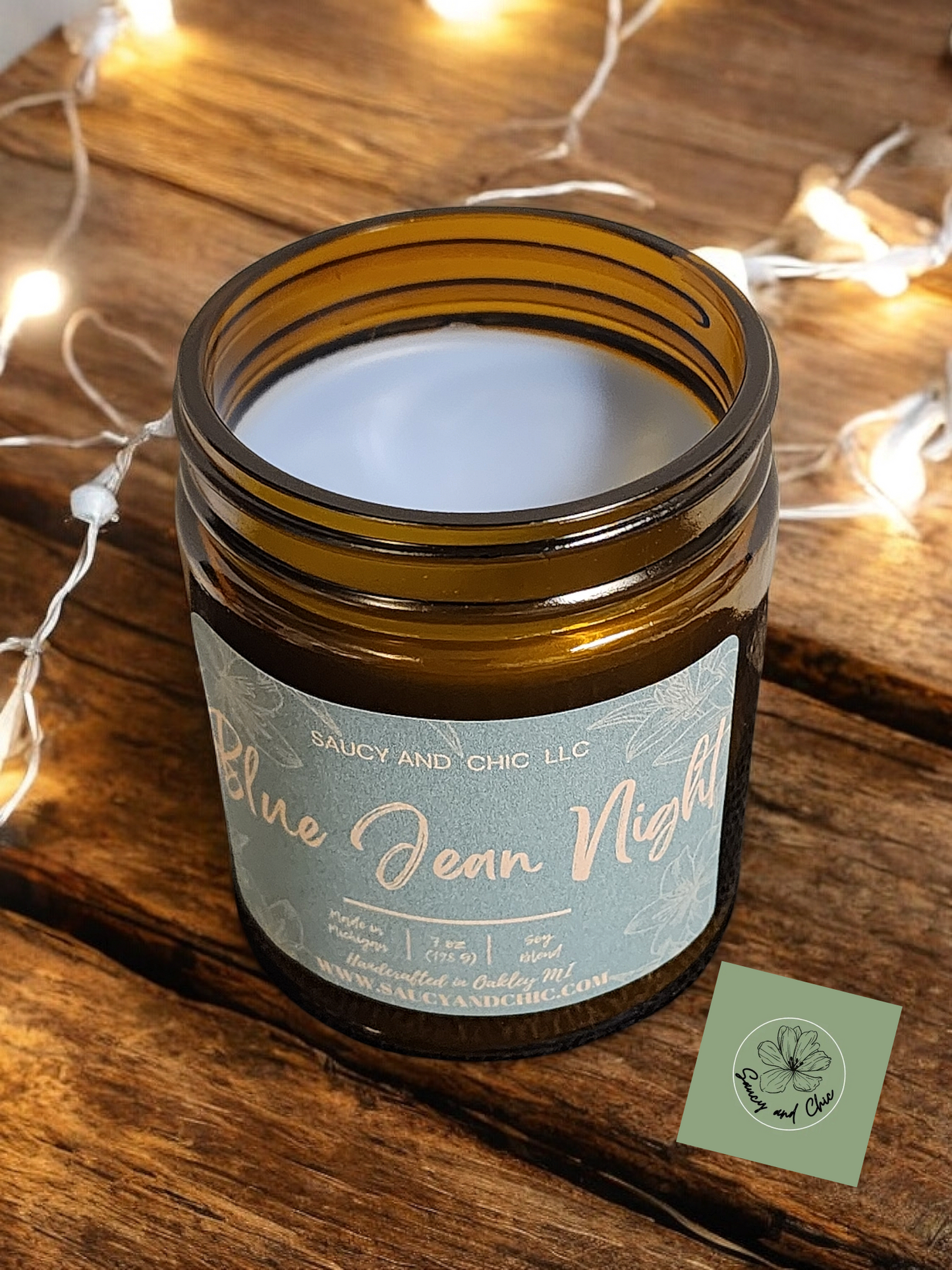 Blue Jean Night Wickless Candle – Cozy Denim-Inspired Scent for Relaxing Evenings