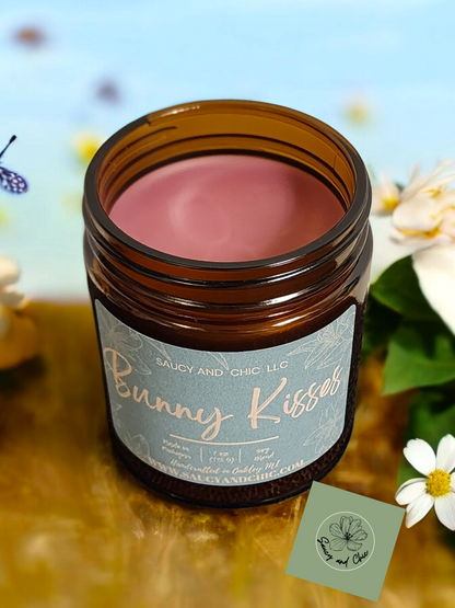 Bunny Kisses Wickless Candle – Sweet Spring Scent for Cozy Homes